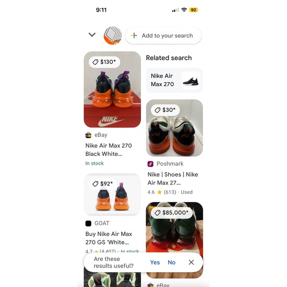 Nike Air Max 270 Guava Ice Running Shoes Women Size 7 DQ8585 1148486 rare sample - Picture 14 of 14